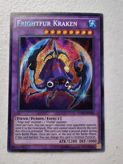 YUGIOH! Frightfur Kraken FUEN-EN020 Secret Rare 1st Edition NM - Image 1