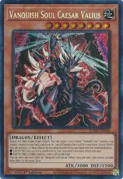 Yugioh! Vanquish Soul Caesar Valius - RA04-EN046 - Secret Rare - 1st Edition Nea - Image 1