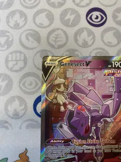 Pokemon TCG Genesect V Fusion Strike Alternate Art Rare Card 255/264 nm - Image 3