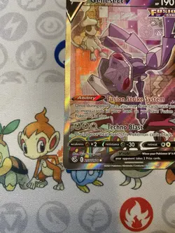 Pokemon TCG Genesect V Fusion Strike Alternate Art Rare Card 255/264 nm - Image 4