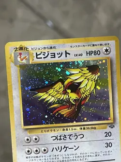 Pidgeot No. 018 Jungle Holo Japanese 1997 Creases but Rest of Card is Clean - Image 4