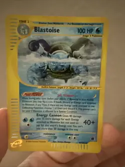 Pokemon 2002 Expedition Blastoise Holo Card #4/165 - Image 1