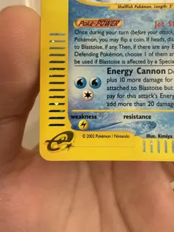 Pokemon 2002 Expedition Blastoise Holo Card #4/165 - Image 5