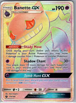 Banette GX (Secret) 174/168 SM - Celestial Storm - Pokemon Card - NM - Image 1