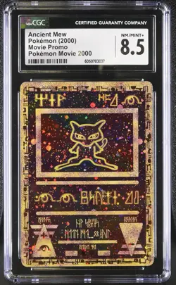 CGC 8.5 Ancient Mew 2000 Movie Promo Holo Pokemon Card Swirl - Image 1