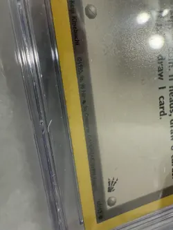 RARE Nintendo Error Printer Hickey CGC 5 Fossil #60 Trainer Gambler Pokemon Card - Image 2