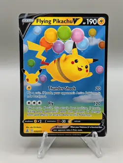 Pokemon TCG Flying Pikachu v Celebrations Holo Ultra Rare Lightning Card 006/025 - Image 1
