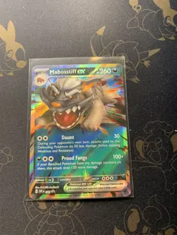 Mabosstiff ex SVP086 BLACK STAR PROMO Pokemon Card TCG 2024 Scarlet & Violet NM+ - Image 1