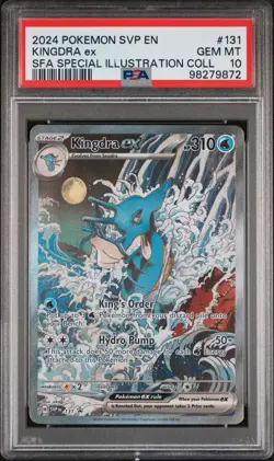PSA 10 GEM MINT Kingdra ex 131 Sv: Scarlet & Violet Promo Cards Holo - Image 1