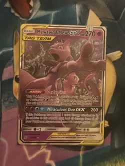 Mewtwo & Mew GX 71/236 Tag Team Ultra Rare Unified Minds Pokemon Card - Image 1
