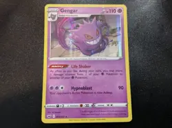 Gengar 085/202 Holo Rare Sword & Shield Base Set Pokemon Card NM - Image 1