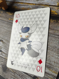 Meowstic - 2013 Yveltal Pokemon Y Poker Deck - Pokemon XY Playing Card - Image 3