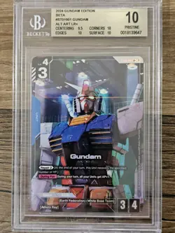Gundam ST01-001 LR+ Alt Art RX 78 - Gundam Card Game BETA (English) - BGS 10 - Image 1
