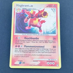 Pokemon TCG Karte - 12/123 Magbrant Geheimnisvolle Schatze Holo Rare Deutsch - Image 2