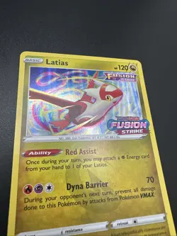 Latias SWSH171 PreRelease Pokemon Holo Card Fusion Strike - Image 4