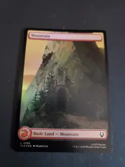 ~ Mountain (0295) ~ NM Full Art Foil ~ MTG: Avatar ~ MTG TLA - Image 1