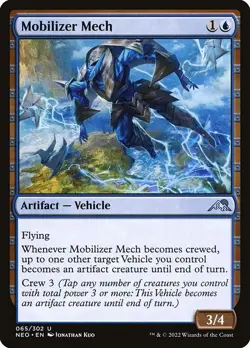 Mobilizer Mech , Kamigawa: Neon Dynasty , #65 MTG Uncommon - Image 1