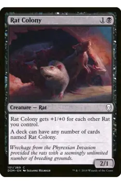 1x MTG Rat Colony - Dominaria! NM Mint! Ships Fast! - Image 1