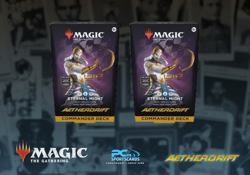 Lot x2 MTG Aetherdrift Commander Deck Eternal Might Factory Sealed WPMG16 - Image 1