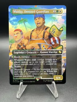 Wakka Devoted Guardian (Borderless) (Chocobo Track Foil) - FINAL FANTASY - Image 1