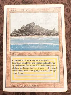 Tropical Island Revised Edition Regular MP MTG - Image 1