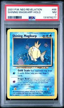 Pokemon TCG Shining Magikarp Neo Revelation Holo Psa 7 - Image 1