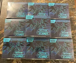 Pokemon Phantasmal Flames Elite Trainer Box ETB Factory Sealed X10 Case Quantity - Image 1