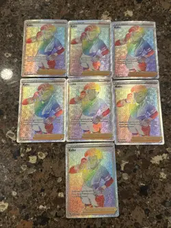 LOT OF 7 (SEVEN) Kabu (Secret) 77/73 Champions Path Holo Rainbow Pokemon - Image 2