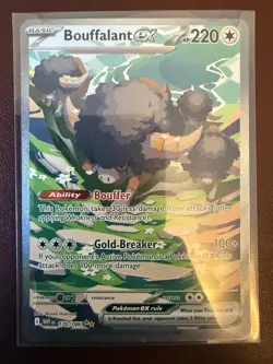 Bouffalant ex 170/086 Pokemon TCG SV: White Flare Special Illustration Rare NM - Image 1