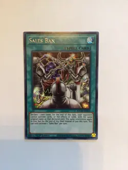 Yu-Gi-Oh! TCG Sales Ban Battle of Chaos BACH-EN063 1st Edition Secret Rare - Image 1