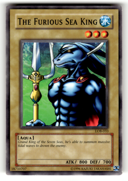 The Furious Sea King LOB-033 Unlimited Common The Legend of Blue Eyes White Drag - Image 1