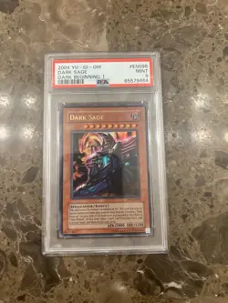 Yu-Gi-Oh Dark Sage Dark Beginning 1 DB1-EN096 Unlimited Ultra Rare PSA 9 - Image 1