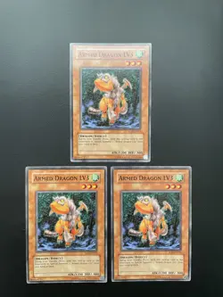 Yugioh Armed Dragon LV3 SOD-EN013 Unlimited Edition Common NM/LP X3 - Image 1