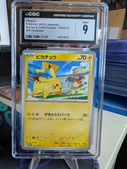CGC 9 Pikachu - 120/SV-P Sv-P Promotional Cards Regular (Japanese) - Image 1