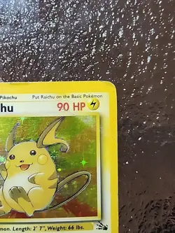 Pokemon TCG Raichu 14/62 Holo Base Set Card Vintage WOTC - Image 2