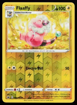 Flaaffy 048/198 Reverse Holo SWSH06: Chilling Reign Pokemon Card - Image 1