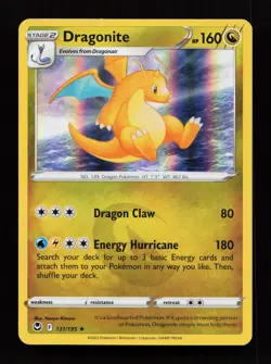 Dragonite 131/195 Holo Rare SWSH12: Silver Tempest Pokemon Card - Image 1