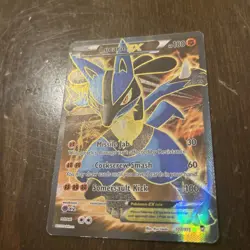 Pokemon TCG Lucario EX Holo Full Art Ultra Rare Card Furious Fists 107/111 MP - Image 2