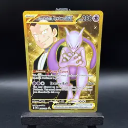 Pokemon TCG Mewtwo EX Team Rockets Hyper Rare Card 240/182 Destined Rivals - Image 1