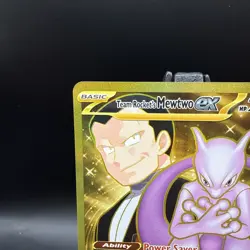 Pokemon TCG Mewtwo EX Team Rockets Hyper Rare Card 240/182 Destined Rivals - Image 2