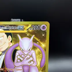 Pokemon TCG Mewtwo EX Team Rockets Hyper Rare Card 240/182 Destined Rivals - Image 3