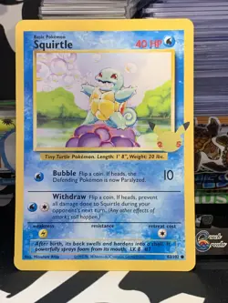 Squirtle 63/102 Celebrations 25th Anniversary JUMBO / OVERSIZE Pokemon TCG Card - Image 1