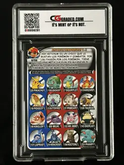 Ash Pikachu Trainer Card CG 8.5 Pokemon PSA CGC Graded Card Prism Spanish - Image 2
