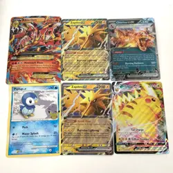 Jumbo/Oversized Pokemon Cards w/M Blaziken EX, Charizards & Pikachus! - Image 2