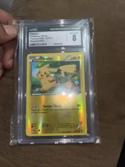 Pikachu 27/111 - XY Furious Fists Common - Pokemon Card Lightly Played CGC 8 - Image 5