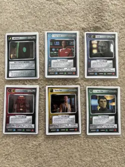 Star Trek CCG 1E First Anthology 6 Card Premium Set WB M/NM - Image 1