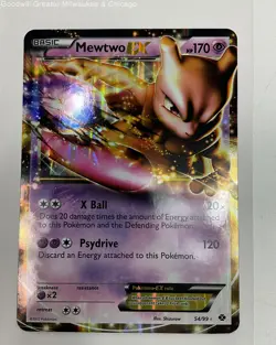 Pokemon TCG Mewtwo EX Jumbo Oversized 2012 B&W Next Destinies Rare Card 54/99 NM - Image 1