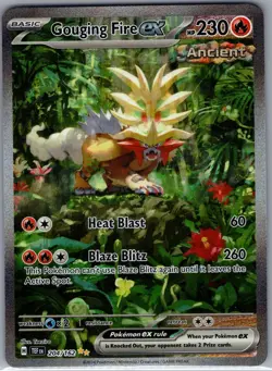 Gouging Fire ex 204/162 SV05: Temporal Forces - Pokemon Card - NM - Image 1