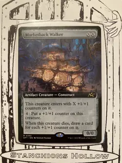 MTG Marketback Walker (Extended Art) - Aetherdrift (DFT) Rare #0393 - Image 1