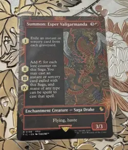 MTG Final Fantasy Summon: Esper Valigarmanda Borderless Non-Foil 0198 - Image 1